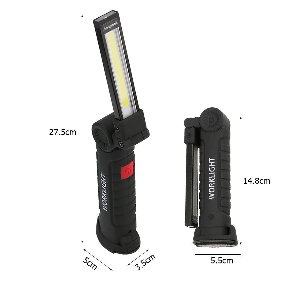COB LED  Rechargeable Torch Waterproof Work Light Magnetic Lantern