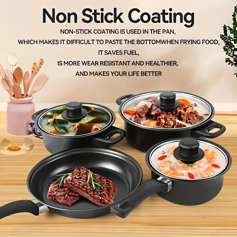 13-Piece Nonstick Induction Set with Utensils