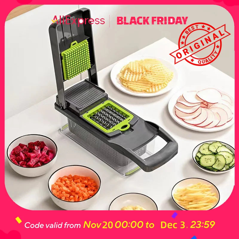 Vegetable Chopper, Multi-Functional  Kitchen Slicer Dicer