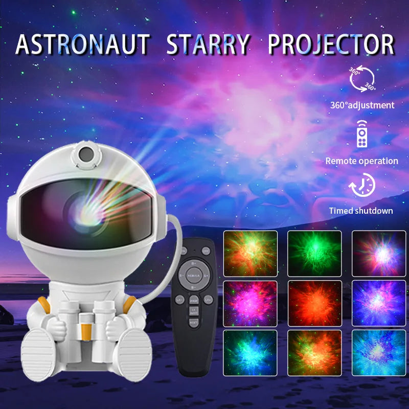 Astronaut Projector Galaxy Starry Night Lights LED Nebula Lamp