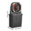 Portable Misting Fan High Speed Motor Large Water Tank Rechargeable Battery with Remote Light Modes