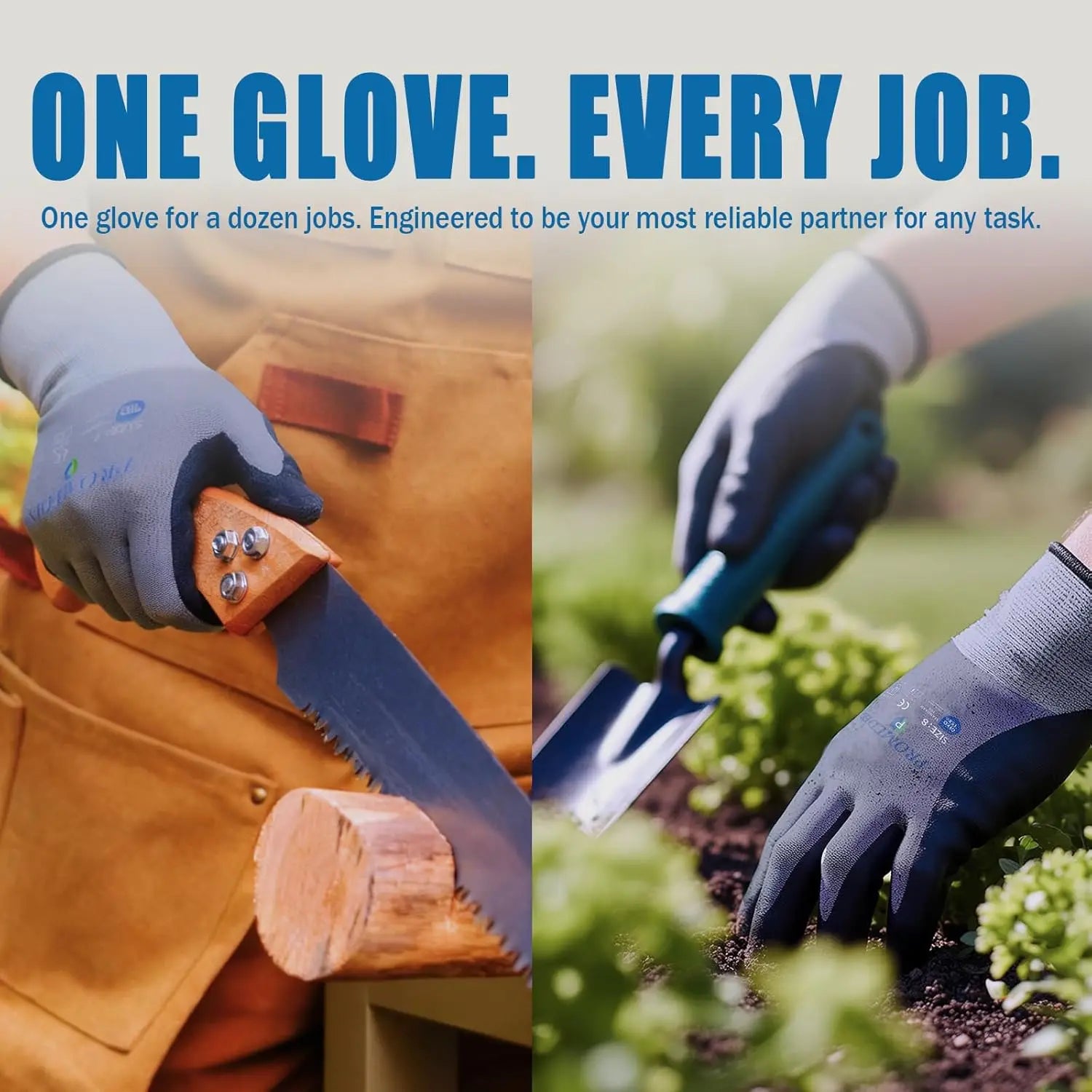 Nitrile Coated Gloves, Micro Foam  for Men, Seamless Knit with Grip