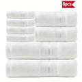 8 Piece Luxury Plush Towel Set, Super Absorbent, Quick Dry, 100% Ring-Spun Cotton, Bath, Hand & Washcloths