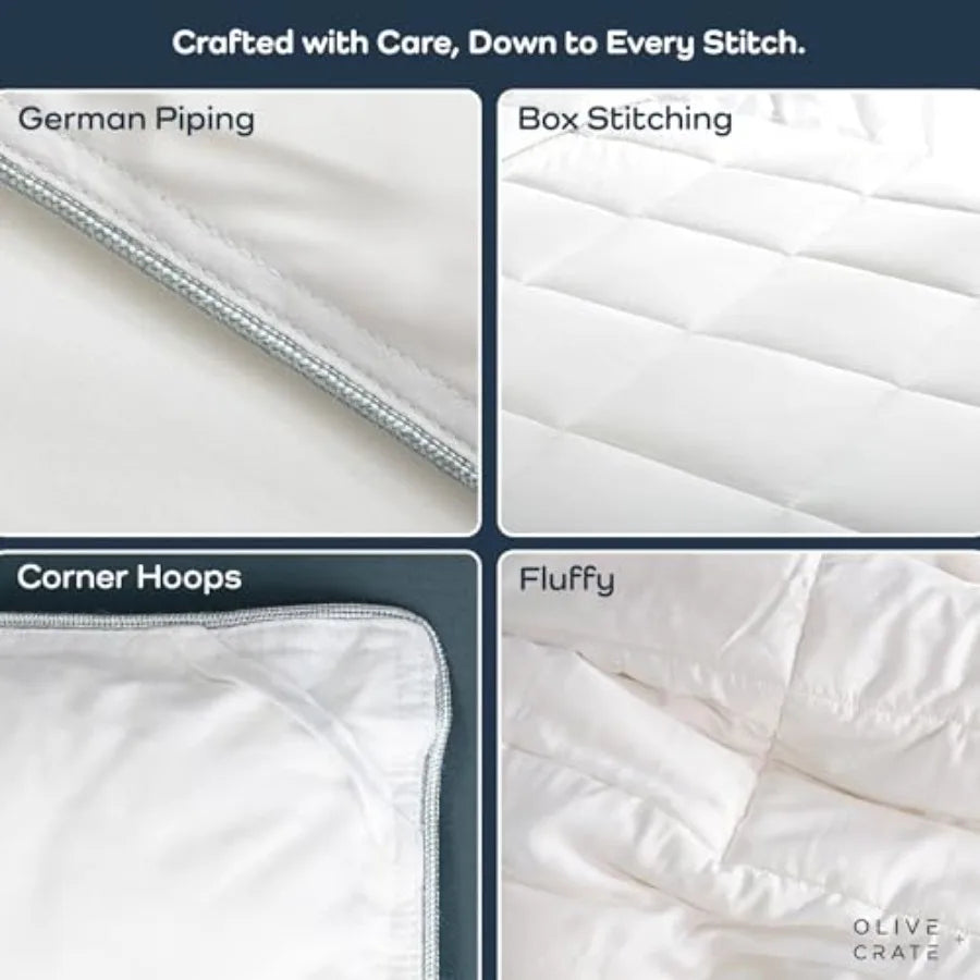 Bamboo Duvet Insert-Cooling Hypoallergenic Comforter for all Seasons
