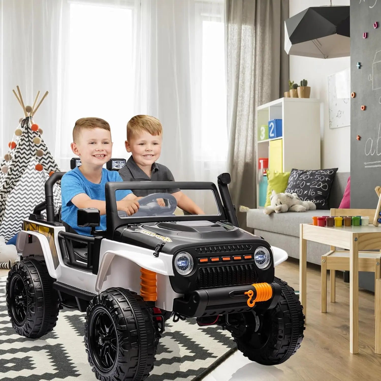 24V 2 Seater Ride Electric Truck with Remote Control w/ 4-Wheel Suspension
