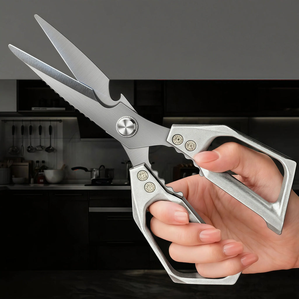 Stainless Steel Kitchen Shears Multifunctional   Cutting Vegetables Meat Fish