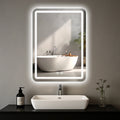 20x28 inch LED Bathroom Mirror Vanity  with Backlit Lights Fogless  Wall Mounted with Demister