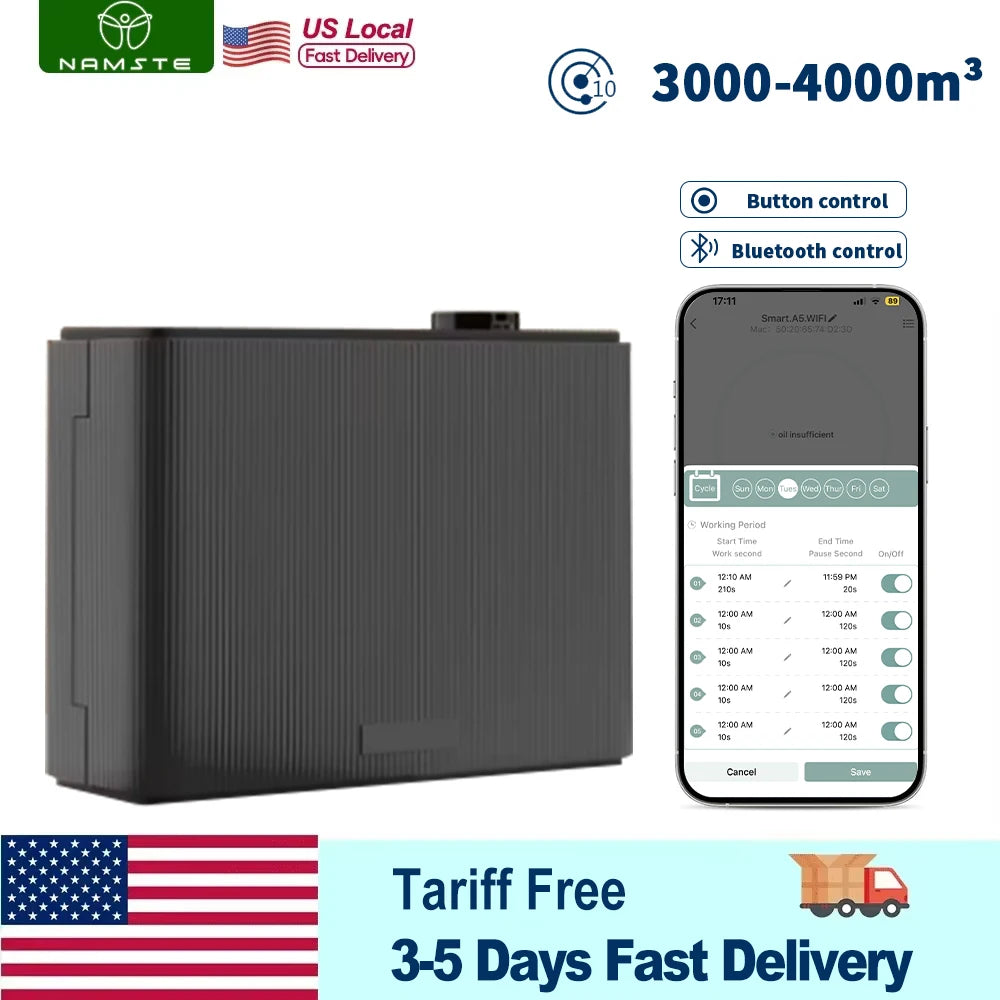 Smart  Fragrance Diffuser with  Timer, Electric Aroma Scent Machine for Home, HVAC Systems