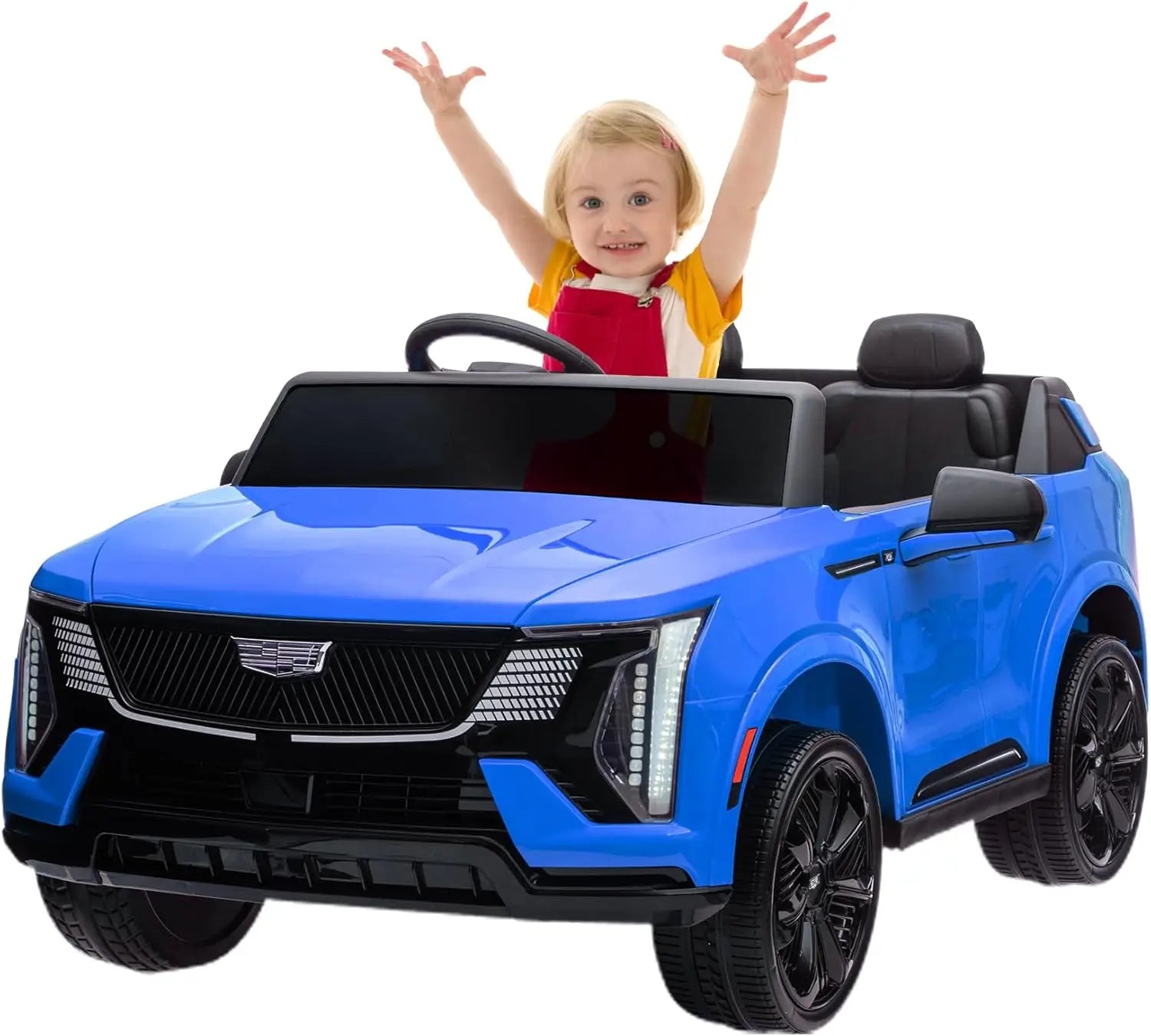 24V Kids Ride on Car Battery- 2-Seater Electric Vehicle w/Remote Control,  4-Wheel Shock Absorbers