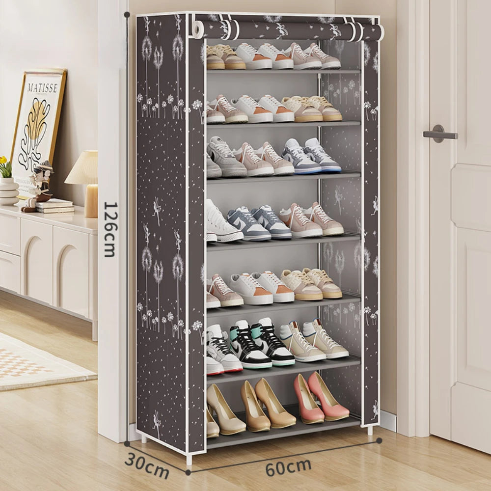 Shoes Organizer Rack Multilayer Dustproof  Storage Space-saving