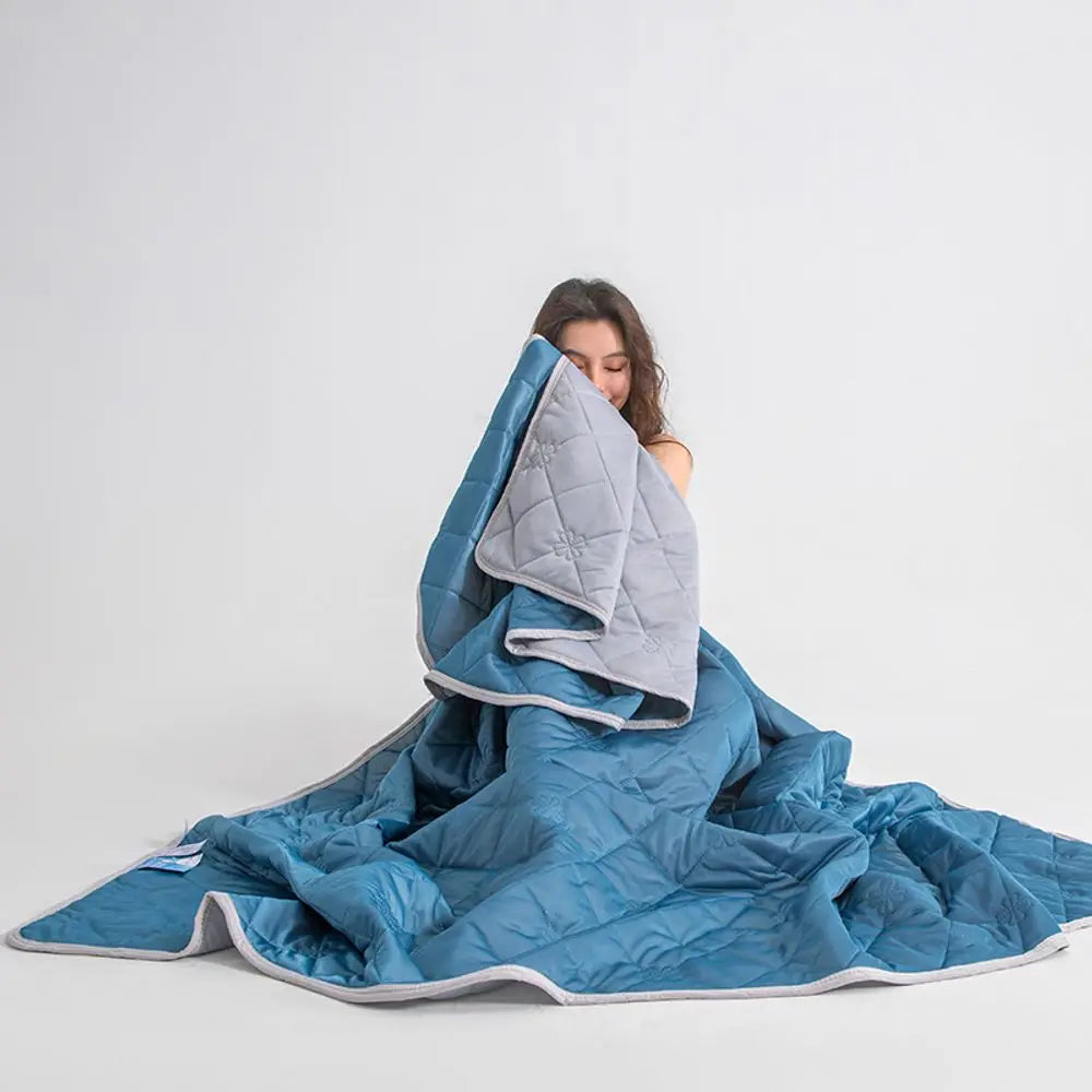 Extra Large & Wide Cooling Blanket -  (78”x90"/59”x78”) - Hypoallergenic, Smooth & Breathable