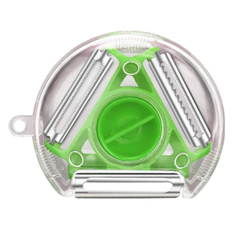 3in1 Magic Trio Peeler Set Vegetable Peeler, Slicer, Shredder & Julienne Cutter