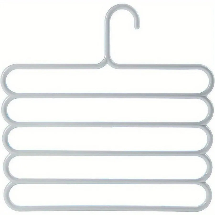 Non-Slip Multi-Layer Pants Hanger,, Prevents Sliding, Keeps Pants Neat & Tidy