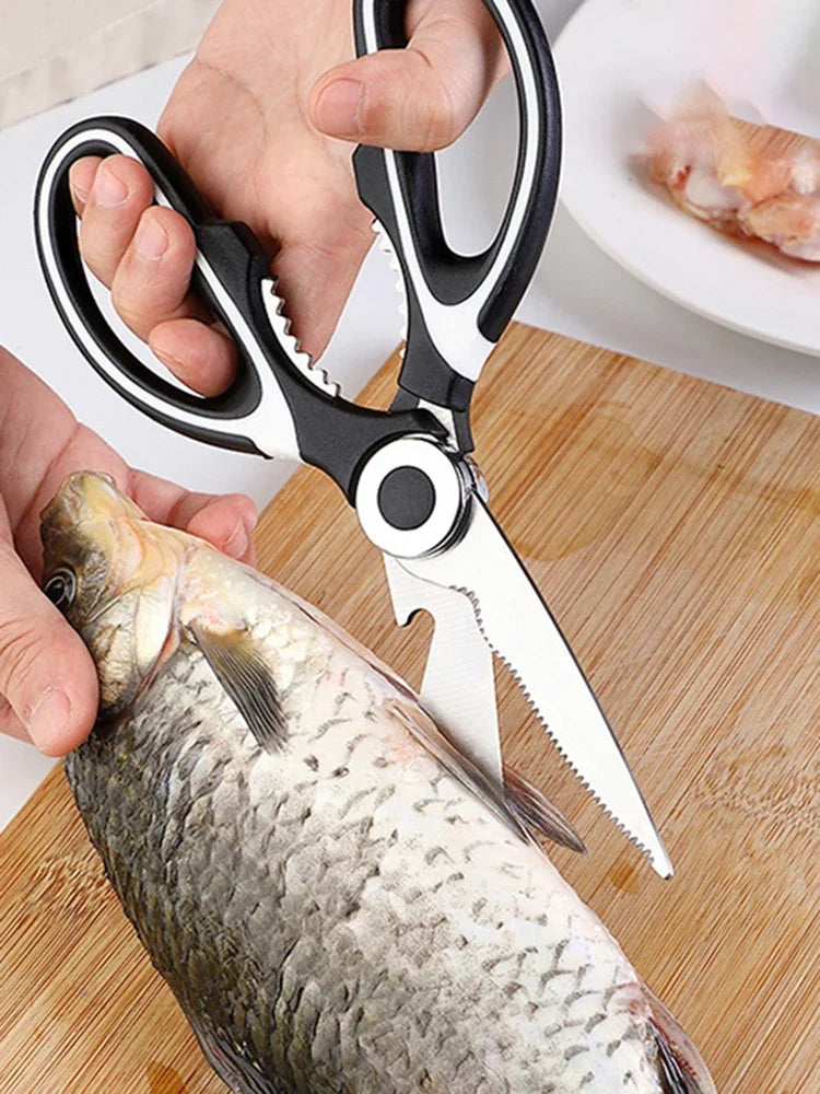 Premium Stainless Steel Kitchen Food Shears Scissors. Multifunction