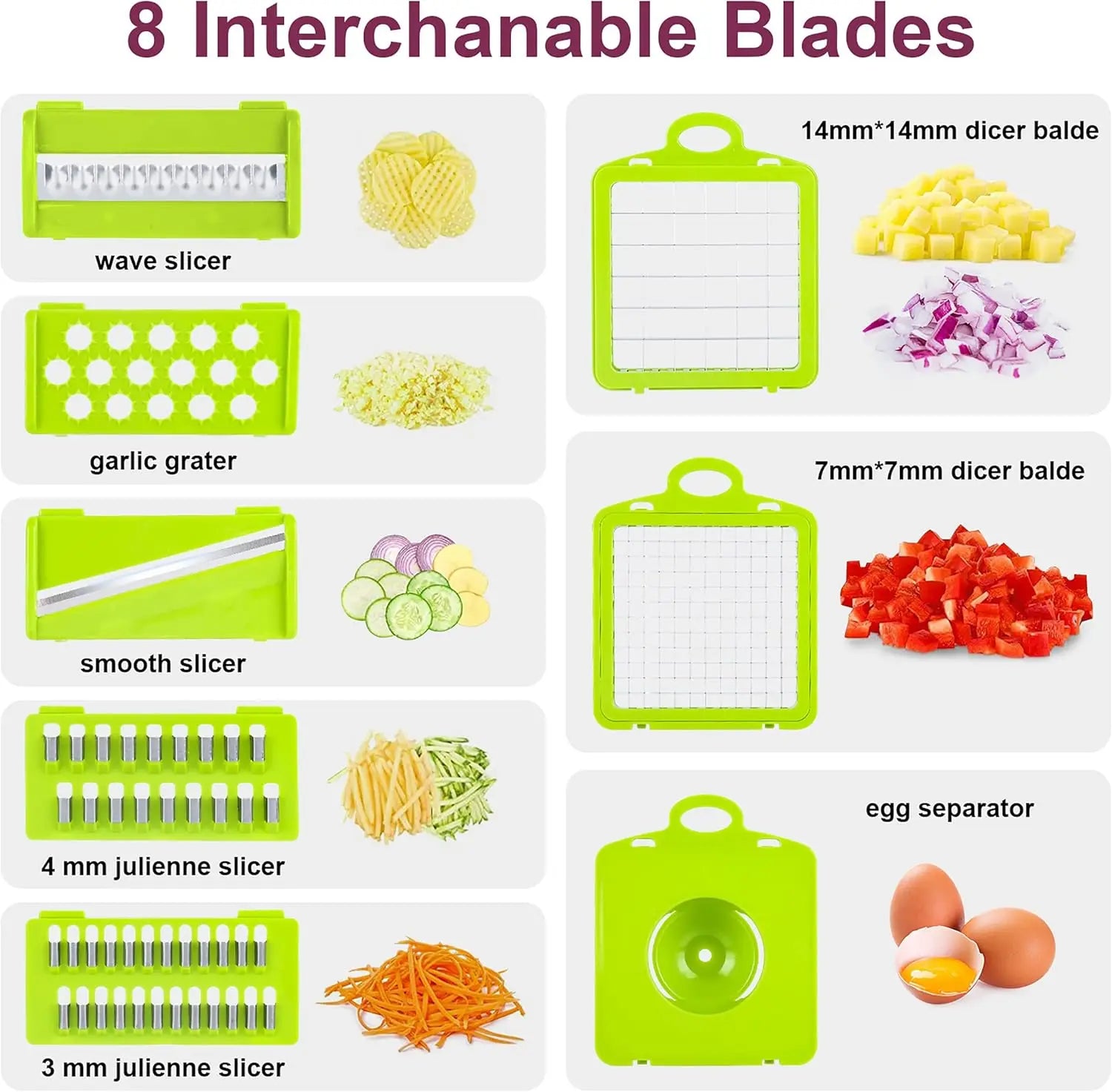 Vegetable Chopper, Multi-Functional  Kitchen Slicer Dicer