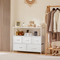 Shoe Cabinet Dresser With 5 Fabric Drawers Toy Storage TV Stand Multilayer Shoe Rack