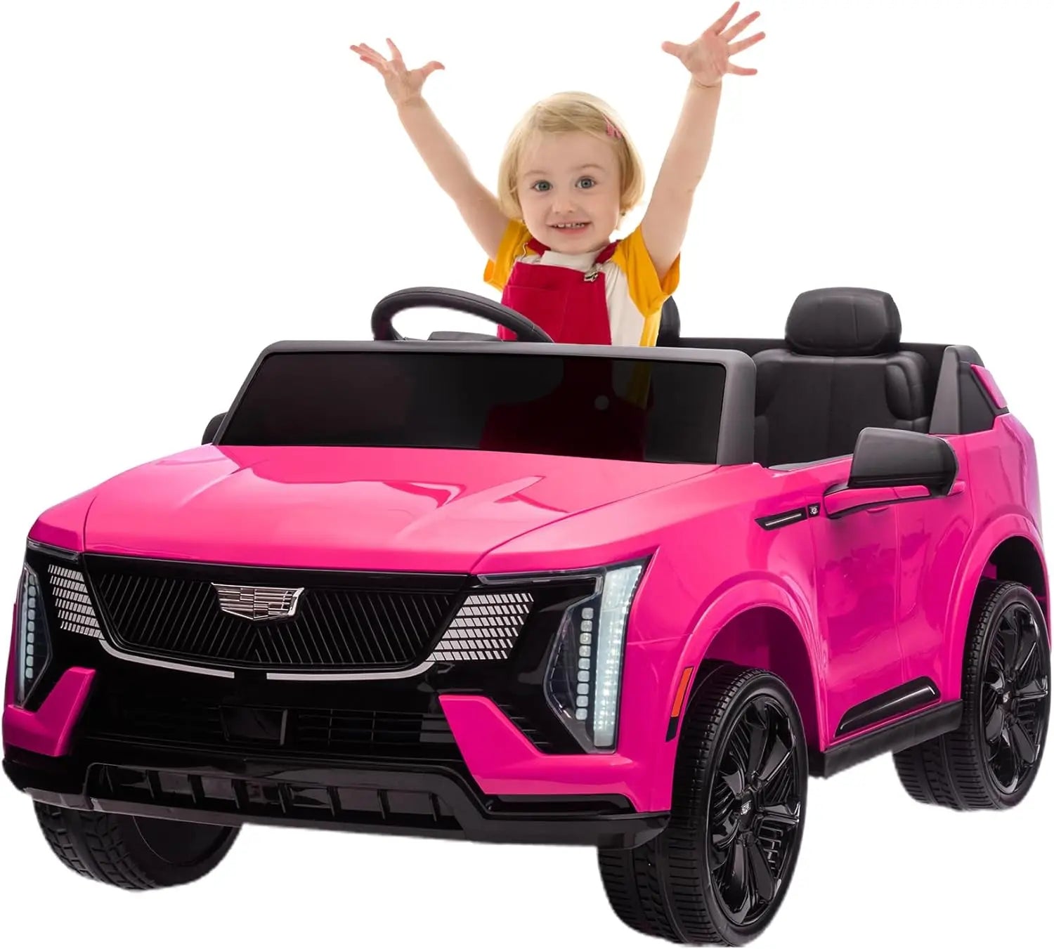24V Kids Ride on Car Battery- 2-Seater Electric Vehicle w/Remote Control,  4-Wheel Shock Absorbers