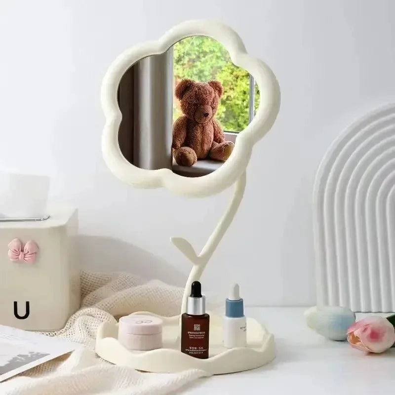 Makeup Dressing Mirror, Floral Pattern,