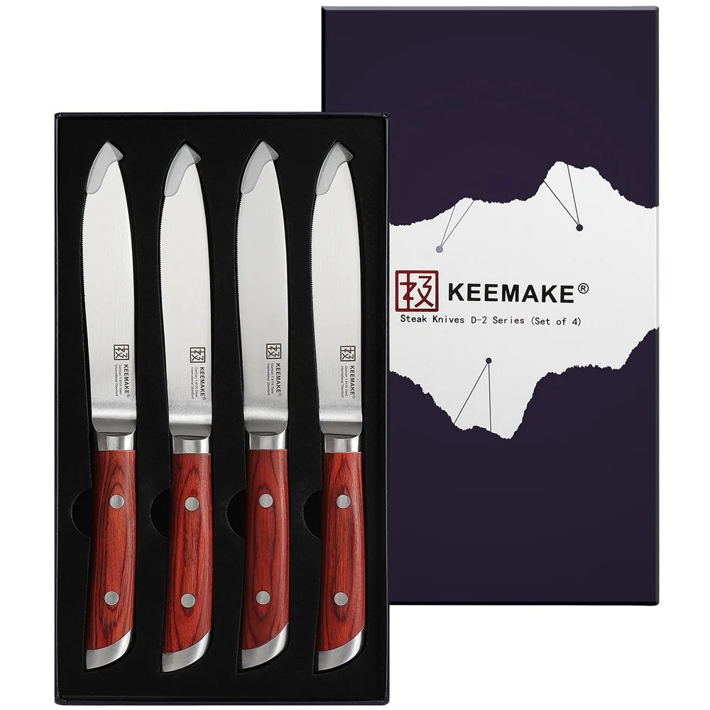 4PCS Steak Stainless Steel Knives Set 5.5 Inch  Ultra Sharp  Meat Cutting Knives