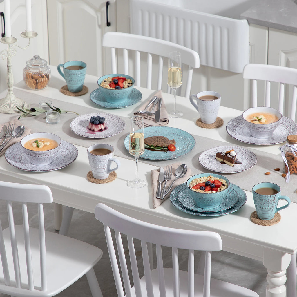 16/32 Ceramic Plates Dinner Set Stoneware set of 4