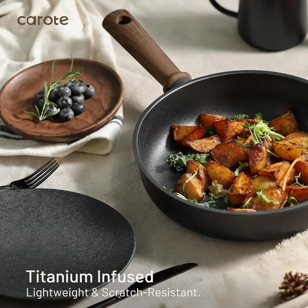 16-Piece Nonstick Cookware Set with Induction-