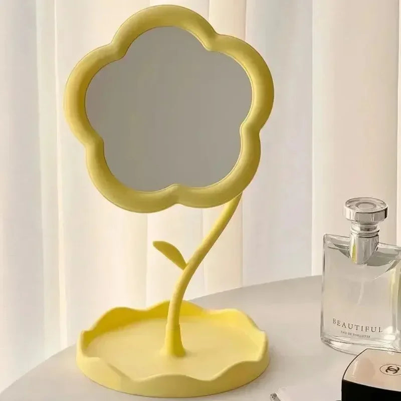 Makeup Dressing Mirror, Floral Pattern,