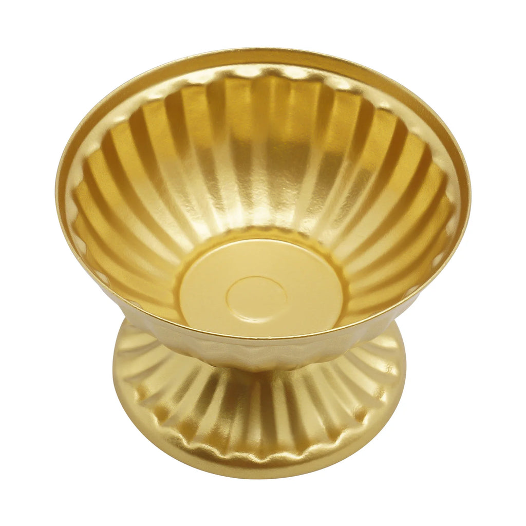 10 PCS Mini Vase Bright Golden Metal ,  Flower Arrangement