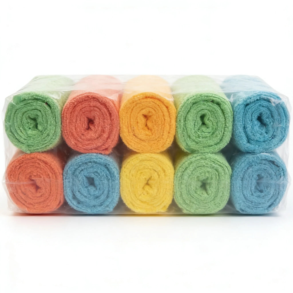 10 Pack Microfiber Cleaning Cloths Lint-Free Reusable Absorbent Towels