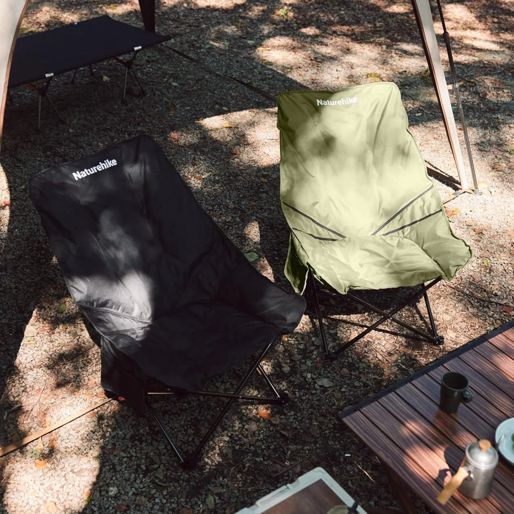 Recliner Outdoor Folding High Back Moon Chair Adjustable 2-Position  Portable