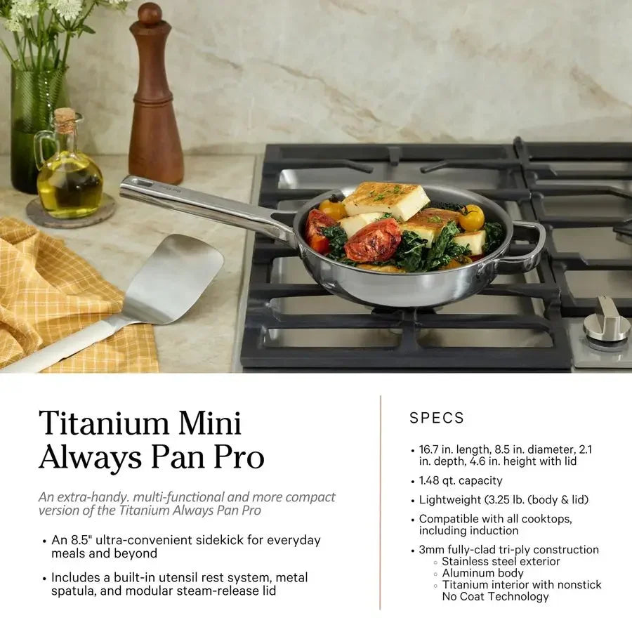 Titanium Pro Cookware Set 10 Piece Non  Toxic, No Coating