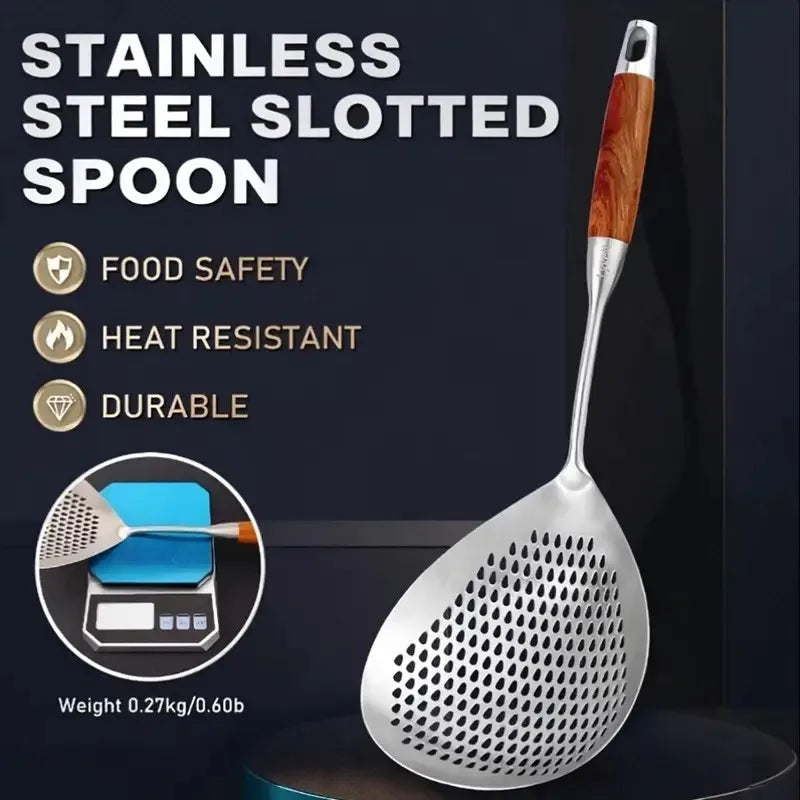 Stainless Steel Spider Strainer Skimmer Ladle , Kitchen Utensils Wire