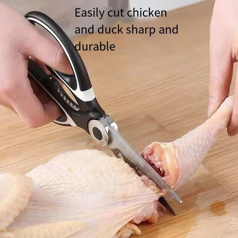 Premium Stainless Steel Kitchen Food Shears Scissors. Multifunction
