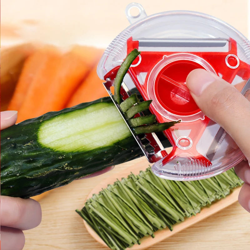 3in1 Magic Trio Peeler Set Vegetable Peeler, Slicer, Shredder & Julienne Cutter