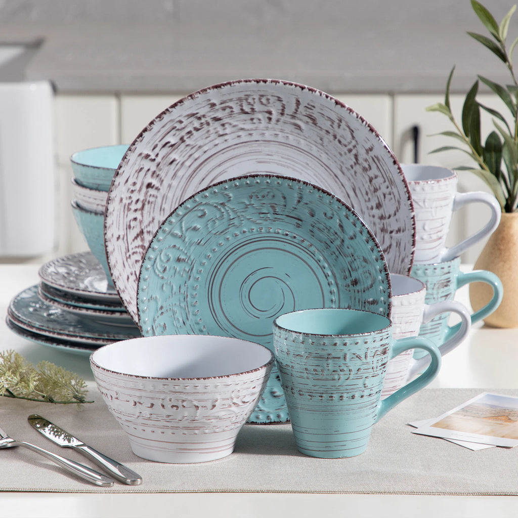 16/32 Ceramic Plates Dinner Set Stoneware set of 4