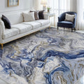 9x12 Area Rugs , Modern Abstract  Contemporary Machine Washable Rug, Large Stain Resistant Carpet