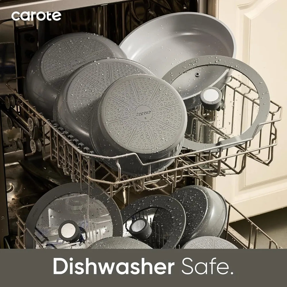 27pcs Ceramic Cookware Set Nonstick,  Detachable