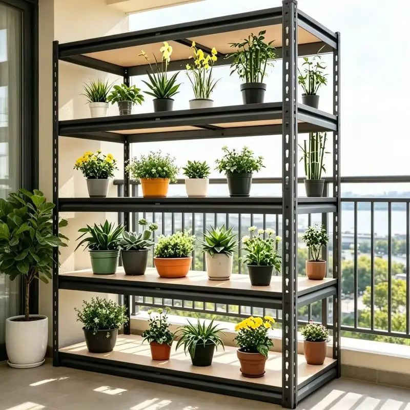 Heavy Duty Garage Shelving Unit, 72"x16" Adjustable 5 Tier Storage Rack, 2000lb weight Metal