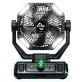 Battery Camping Fan with LED Lantern 8 Speed Desk Fan Portable Outdoor