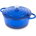 6.4 Qt Enameled Cast Iron Dutch Oven with Lid-Nonstick Casserole  pot, Heavy Duty, Oven Safe 500F