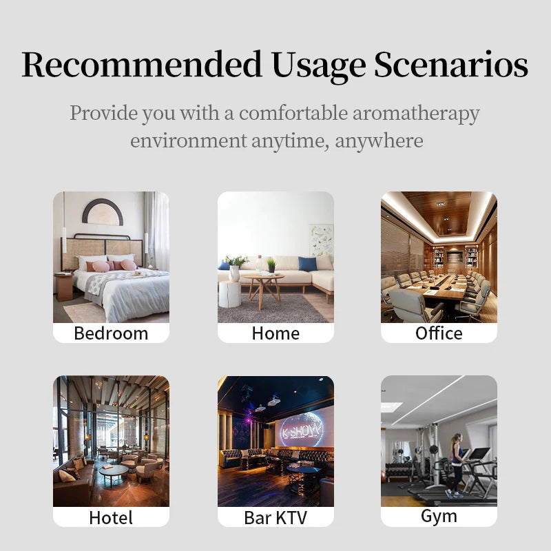 Wall Mounted Aroma  Diffuser With Bluetooth & Essential Oil Fragrance