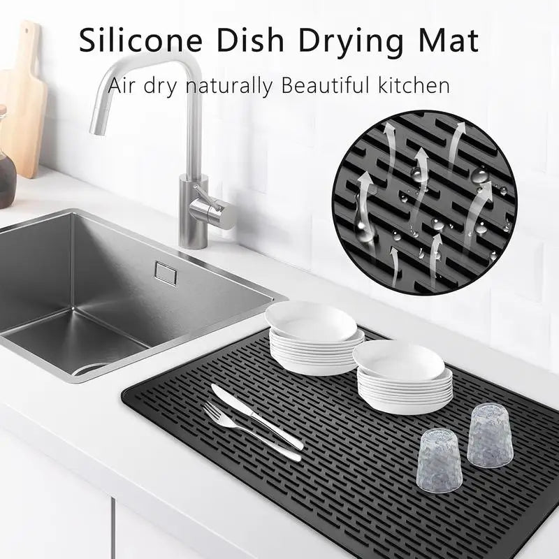 Silicone Stove Top Cover Mat, Heat Resistant Electric Glass Cooktop Protector,