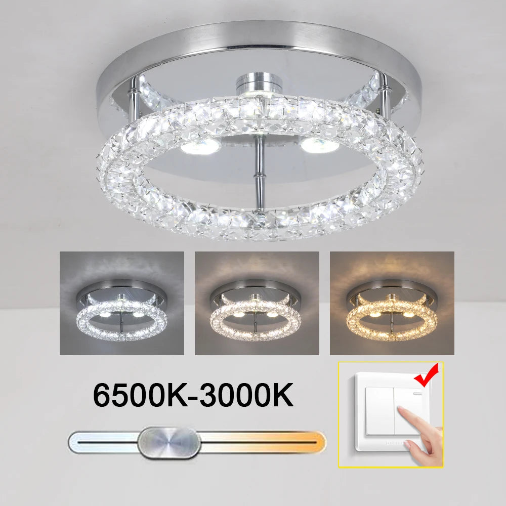 Chandelier Ceiling Lamp   Crystal Led  Pendant Light RC Dimmable Luminaire