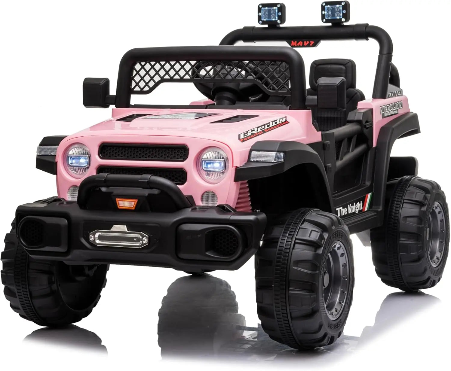 12V 2 Seater Kids Ride-On Electric Car with Remote Control, Music & LED Lights