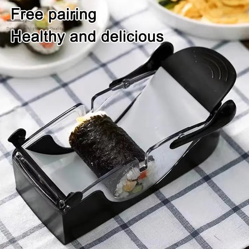 DIY Sushi Making Kit- Rice And Vegetable Seaweed Roll Mold Tool for Beginners, Japanese Press Set