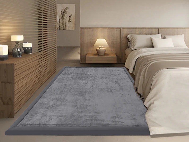 2cm Thick Memory Foam  Carpet Playpen Mat With Non-slip Bottom For Living Room Soft Velvet
