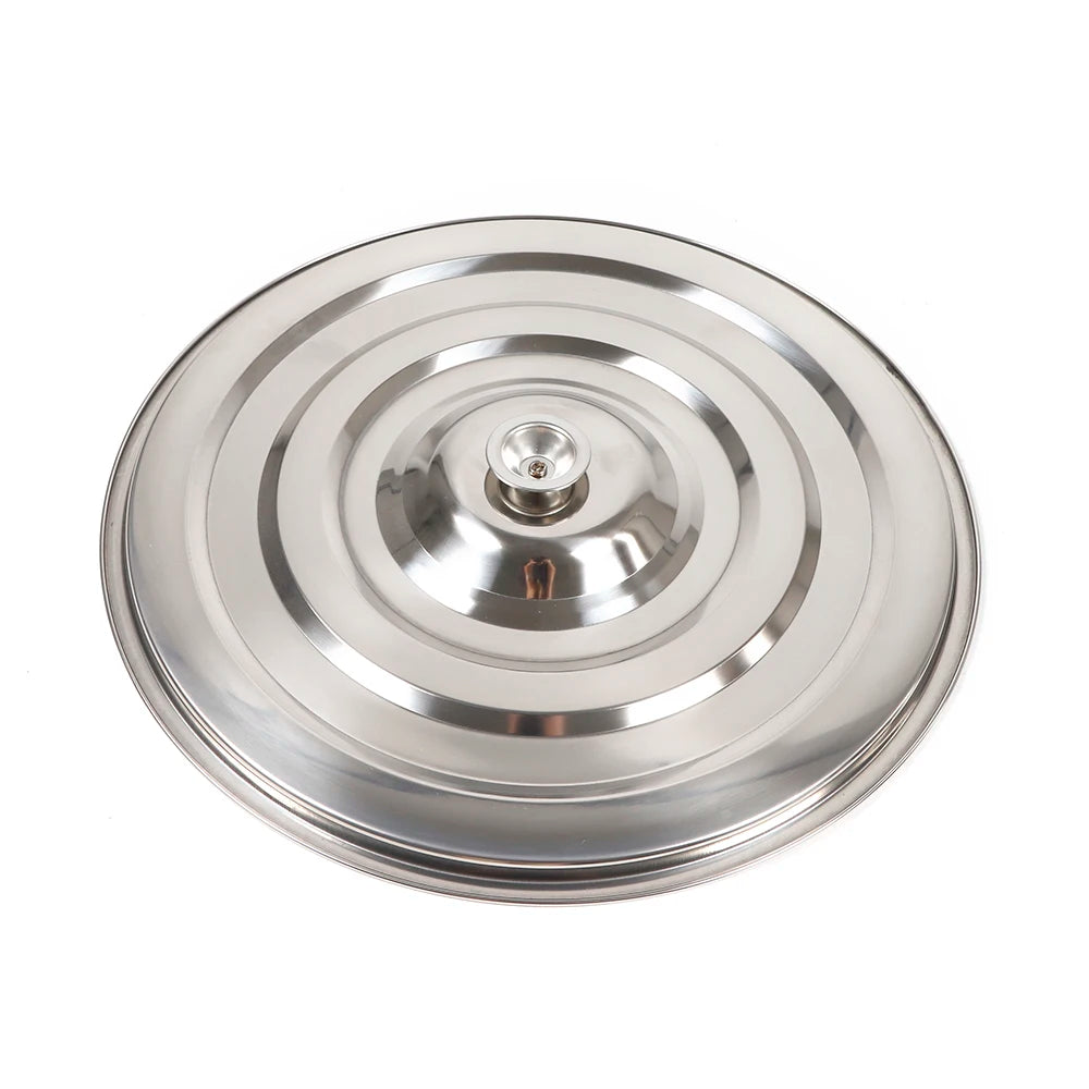 35L  Large Capacity Stainless Steel Cooking Pot for Soup with Lid Handle