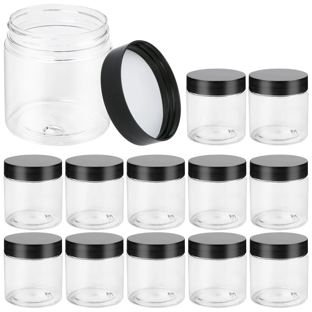 12PCS Transparent Airtight Food Storage Containers, Large-Capacity Moisture-Proof Grain Jars
