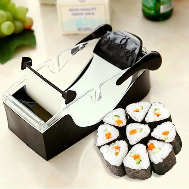 DIY Sushi Making Kit- Rice And Vegetable Seaweed Roll Mold Tool for Beginners, Japanese Press Set