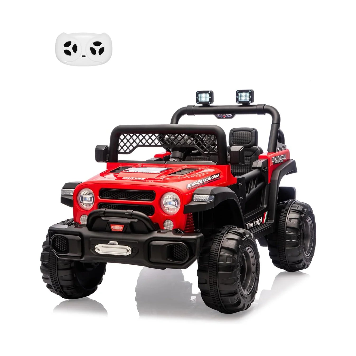 12V 2 Seater Kids Ride-On Electric Car with Remote Control, Music & LED Lights
