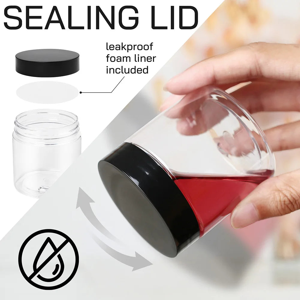 12PCS Transparent Airtight Food Storage Containers, Large-Capacity Moisture-Proof Grain Jars